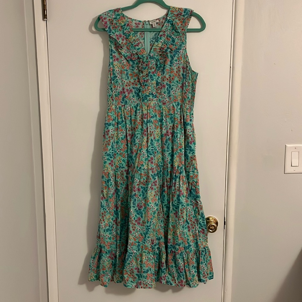 Fully lined cotton maxi dress